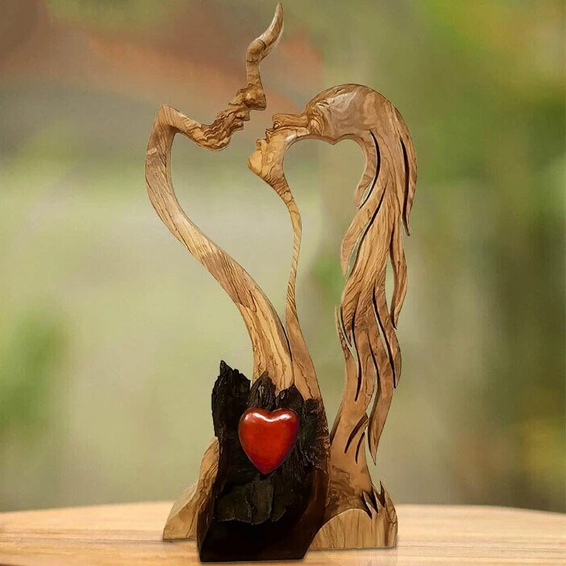 Eternal Love Wood Sculpture