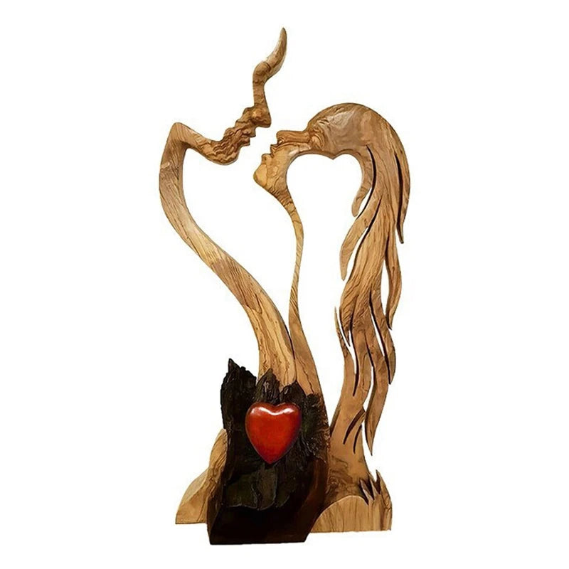 Eternal Love Wood Sculpture